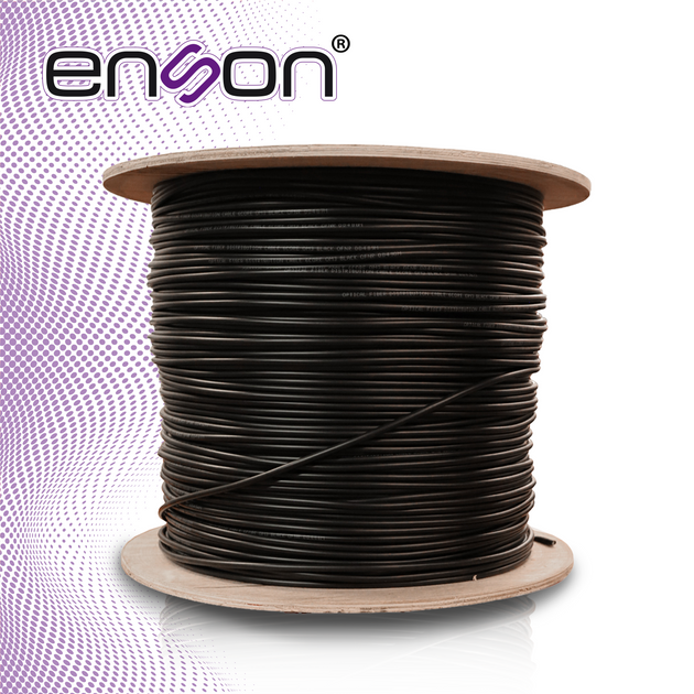 FIBRA OPTICA INTERIOR / EXTERIOR ENSON ENS-FO6CMM500 6 HILOS MULTIMODO OM3 1640 PIES 500 METROS