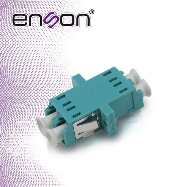 CONECTOR MODULAR DE FIBRA OPTICA ENSON ENS-LCUPC-OM3 CONECTOR DUPLEX LC-UPC OM3