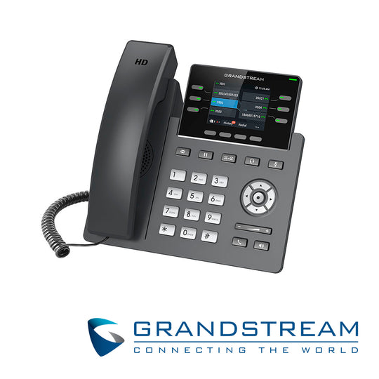 TELEFONO IP GRADO CARRIER GRANDSTREAM GRP2613 / 4 CUENTAS SIP / 6 LINEAS / 6 TECLAS MULTI FUNCION PANTALLA COLOR LCD TFT