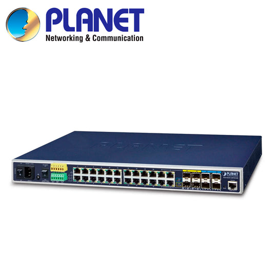 SWITCH INDUSTRIAL ADMINISTRABLE L3 PLANET IGS-6325-20T4C4X / 24 PUERTOS RJ45 10/100/1,000MBPS / 4 PUERTOS SFP 100/1,000M