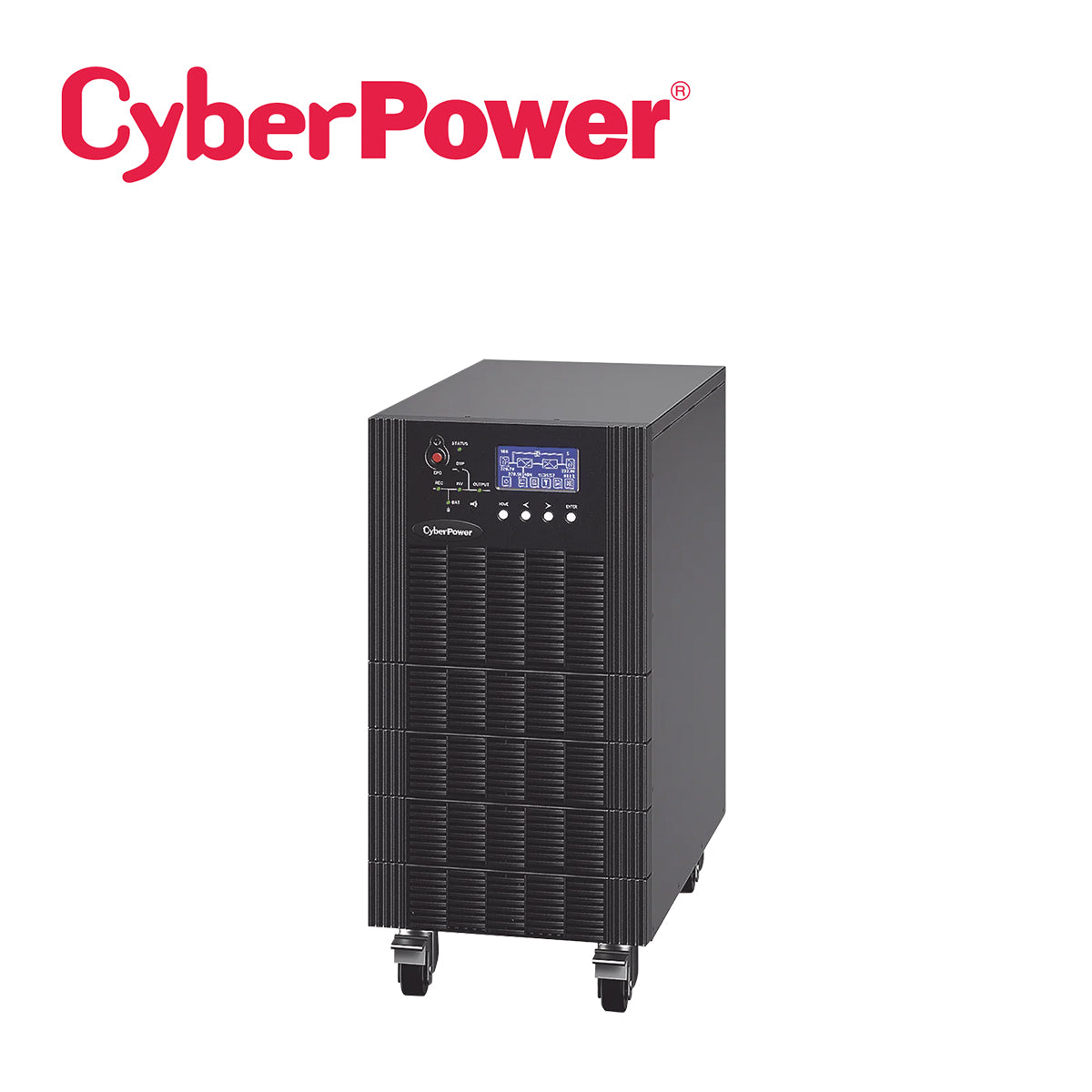 UPS TRIFASICO 15 KVA / 15 KW CYBERPOWER HSTP3T15K100P5M5 MINUTOS DE RESPALDO AL 100 POR CIENTO DE CARGA TOPOLOGIA ONLINE