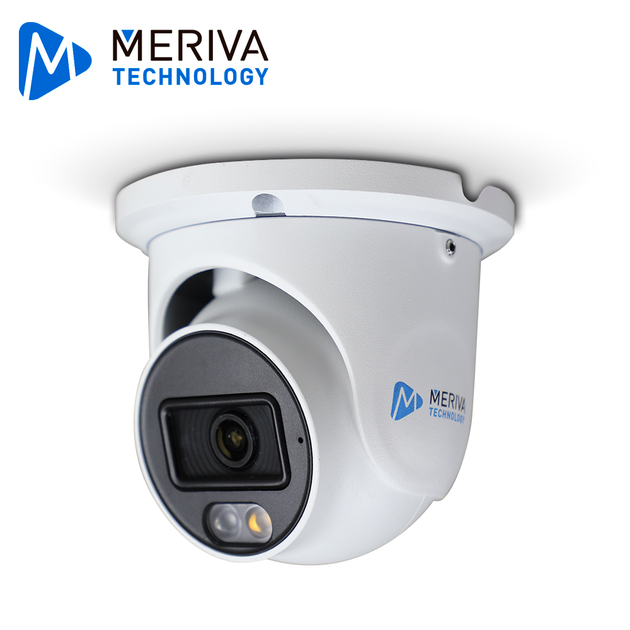 CAMARA IP TURRET MERIVA TECHNOLOGY MTD-E600FDA / 6MP / H.265S / 2.8MM / ILUMINACION DUAL (20 - 30M IR / LUZ CALIDA) / IP