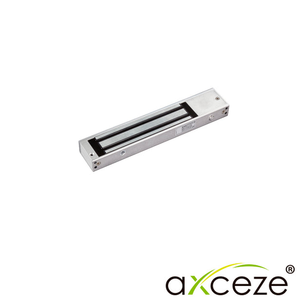 CHAPA MAGNETICA ELECTROIMAN AXCEZE AX-M620T CON TEMPORIZADOR QUE PERMITE EL RETARDO DEL CIERRE FUERZA DE 600LBS COMPATIB