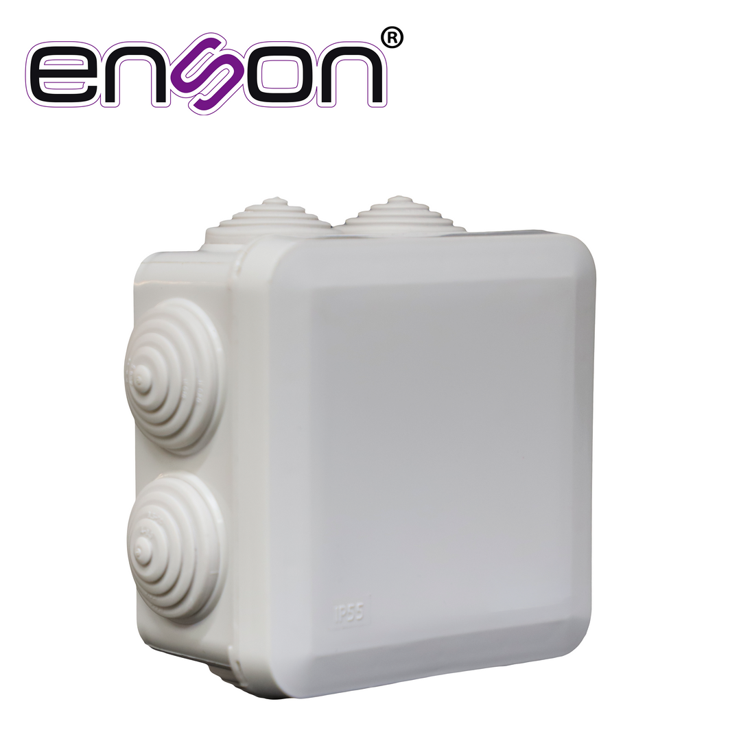CAJA PLASTICA ENSON ENS-PCB0909 FABRICADA EN PLASTICO ABS GRIS / DIMENSIONES 89 × 89 × 50 MM / GRADO DE PROTECCION IP55 