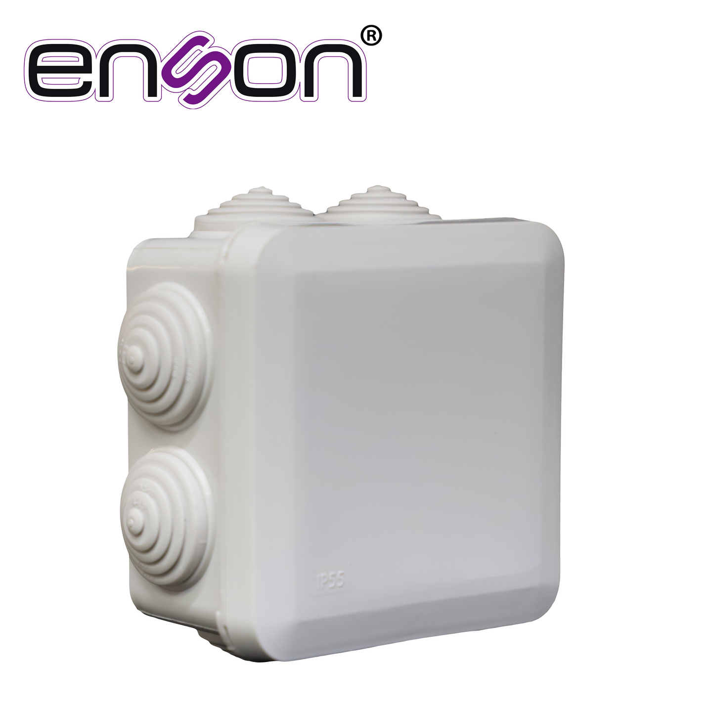 CAJA PLASTICA ENSON ENS-PCB0909 FABRICADA EN PLASTICO ABS GRIS / DIMENSIONES 89 × 89 × 50 MM / GRADO DE PROTECCION IP55 