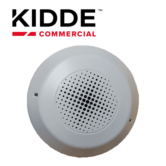 ALTAVOZ DE TECHO BLANCO SIN ESTAMPADO KIDDE GCSWN / REQUIERE PLACA DE CABLEADO GRSW COMPATIBLE CON AMPLIFICADORES ANS KI