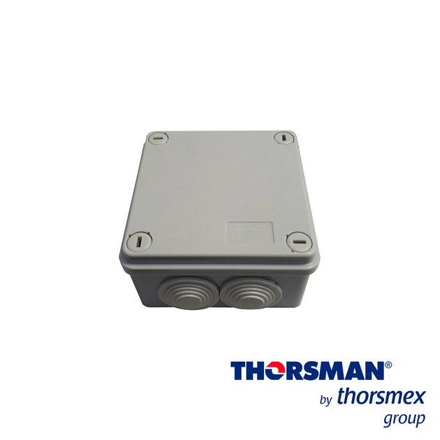 CAJA ESTANCA IP55 THORSMAN 20000-00001 DIMENSIONES 100X100X50 MM IDEAL PARA CCTV, CAJA DE REGISTRO Y TAPA CON TORNILLOS 