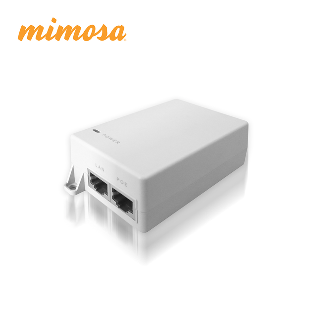INYECTOR POE GIGABIT MIMOSA 24V 12W PARA RADIOS C5C-EF, C5X-IP67 Y A5X-EF (NO INCLUYE CABLE DE CORRIENTE) (3 MESES DE GA