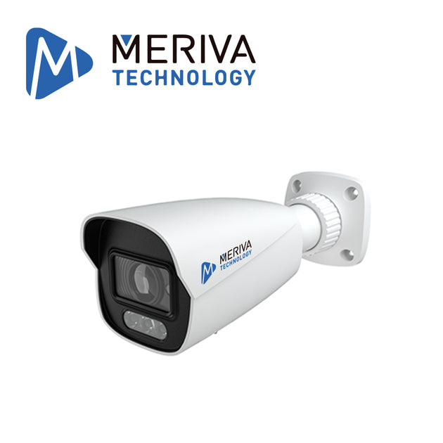 CAMARA IP BULLET MERIVA TECHNOLOGY MOB-PAM400D / 4MP / H.265+ / 2.8MM / ILUMINACION DUAL (30 - 40M IR / LUZ CALIDA) / IP