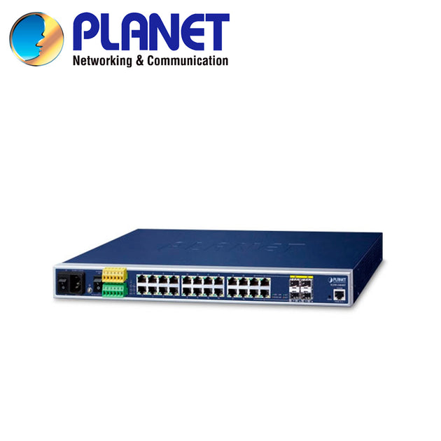 SWITCH INDUSTRIAL ADMINISTRABLE L2+ PLANET IGSW-24040T / 24 PUERTOS RJ45 10/100/1,000MBPS / 4 PUERTOS SFP 100/1,000MBPS 