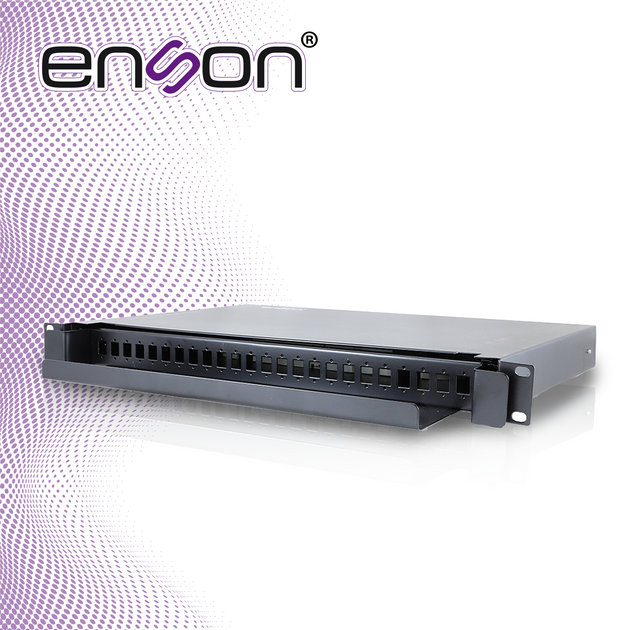 DISTRIBUIDOR DE FIBRA OPTICA ENSON ENS-ODF8002 CONECTORES TIPO SC APC 1 UNIDAD DE RACK USO INTERIOR