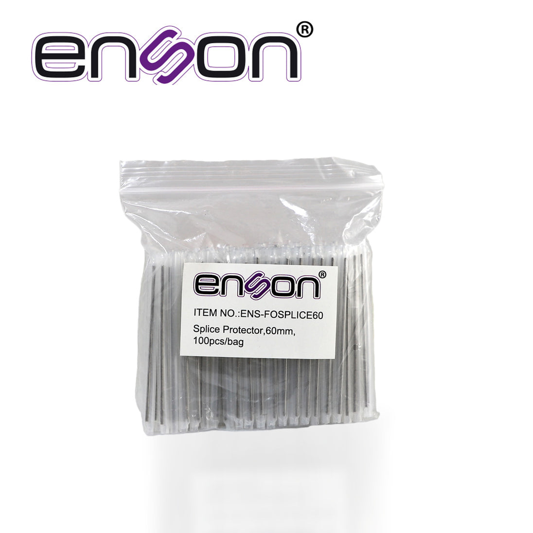 MANGA DE EMPALME ENSON ENS-FOSPLICE60 LARGO 60 MM PAQUETE CON 100 PIEZAS