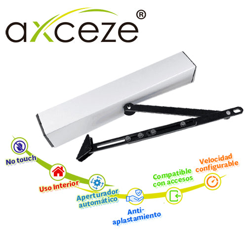 BARRA DE EMPUJE APERTURADOR DE PUERTA BATIENTE AXCEZE MODELO AX-PUSHBAR IDEAL PARA PUERTAS DE METAL O MADERA CON MARCO C