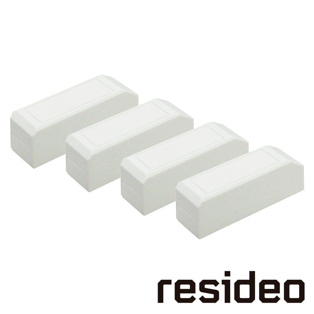 PAQUETE DE 4 IMANES RESIDEO 5899 COLOR BLANCO/ MEDIDAS .64 x.64 x 2.54CM/ COMPATIBLE CON LOS TRANSMISORES RESIDEO MODELO