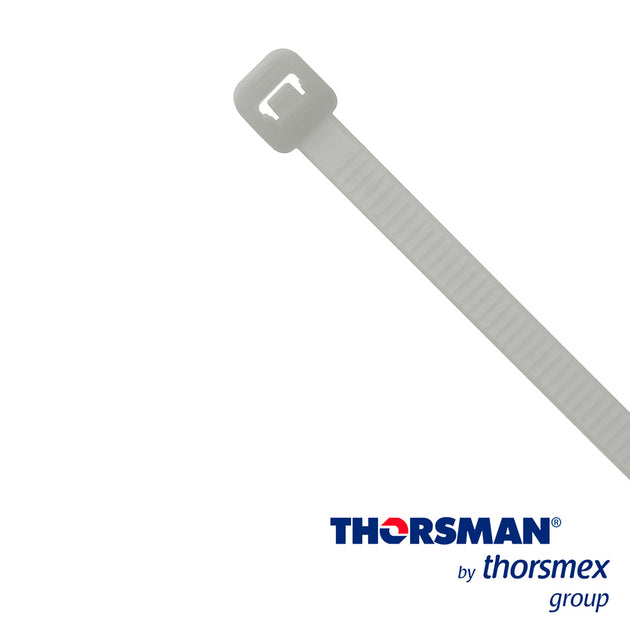 CINCHO NYLON TH-360 THORSMAN 4200-05000 COLOR NATURAL A 4.8MM- L 360MM BOLSA/100PZS DIAMETRO MAXIMO CAPACIDAD DE ATADO 1