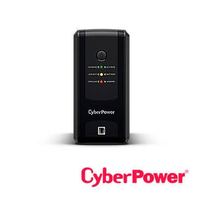 NO BREAK UPS TIPO TORRE UT750GU CYBERPOWER 750VA/375W 4 CONTACTOS CON RESPALDO-SUPRESION DE PICOS / 4 CONTACTOS CON SUPR