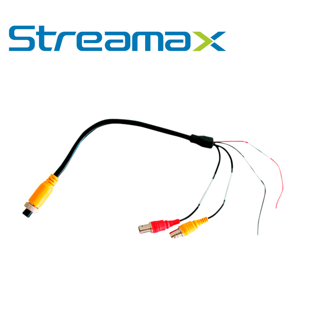 CABLE CONVERTIDOR PARA CAMARAS AHD CON CONECTOR BNC A DIN DE AVIACION MERIVA TECHNOLOGY MODELO MVA-BNCDIN COMPATIBLE CON