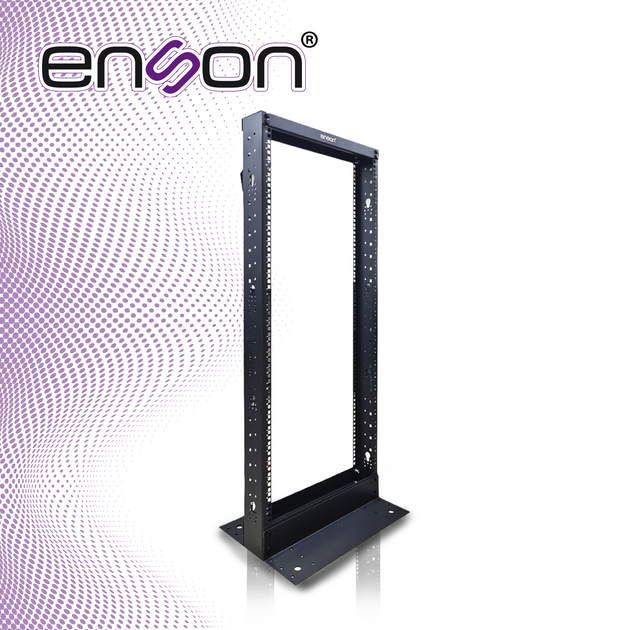 RACK VERTICAL ENSON ENS-RACK248 DE 25UR DOS POSTES EMPOTRABLE IDEAL PARA MONTAJE DE EQUIPOS DE RED Y CABLEADO ESTRUCTURA