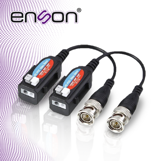 TRANSCEPTOR PASIVO 4K POC ENSON ENS-VT4K CON PROTECCION CONTRA SOBRE TENSIONES SOPORTA RESOLUCIONES 720P 960P 1080P 3MP 