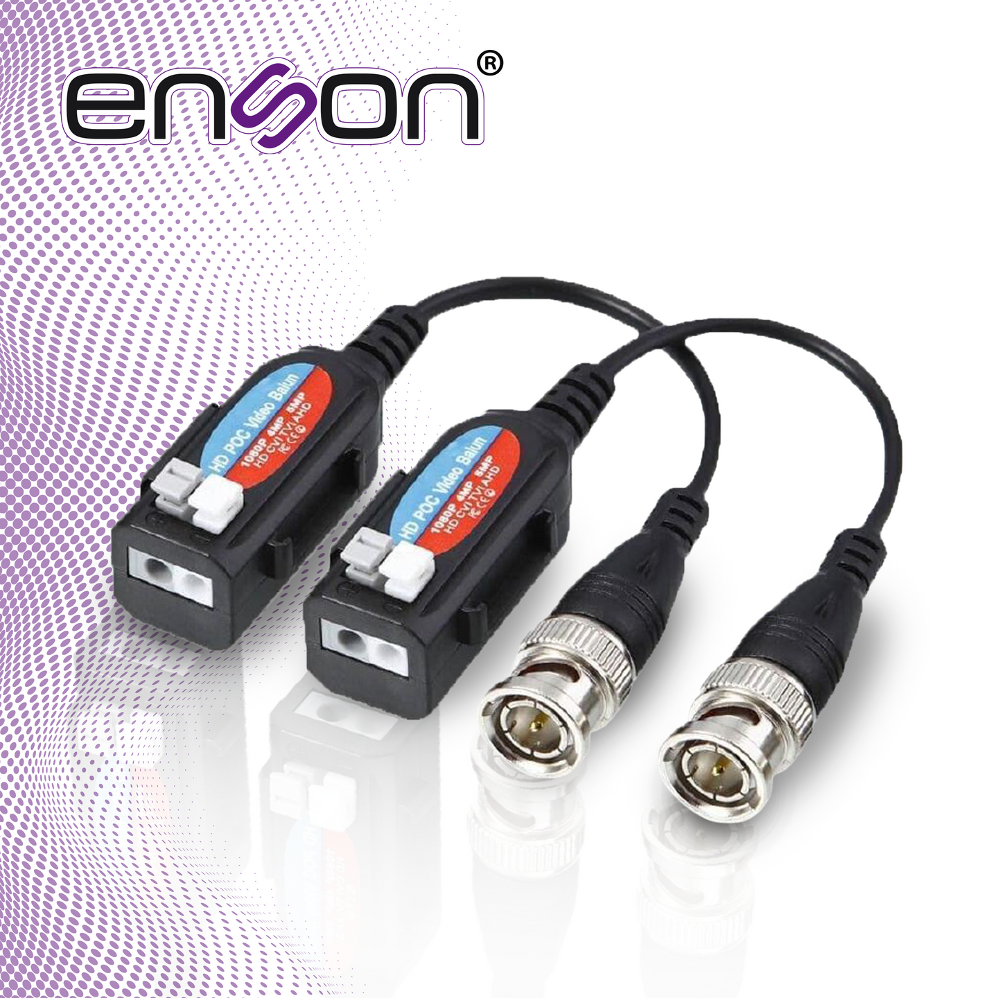 TRANSCEPTOR PASIVO 4K POC ENSON ENS-VT4K CON PROTECCION CONTRA SOBRE TENSIONES SOPORTA RESOLUCIONES 720P 960P 1080P 3MP 