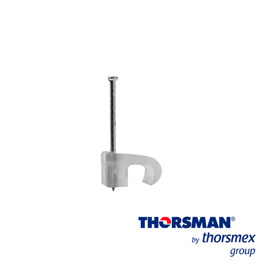GRAPAS SUJETHOR PLANO THORSMAN 3207-00100 TC 3X5 COLOR NATURAL,CAJA 100PZAS, IDEAL PARA CABLE ALARMA Y CABLE CALIBRE 20,