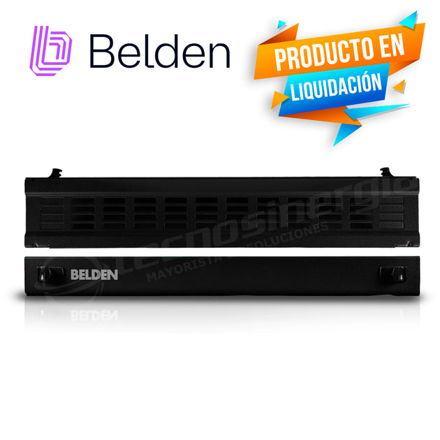 CHAROLA FIBRA OPTICA BELDEN AX105563 ALTA DENSIDAD P/4 ADAPTADORES VACIA NEGRO