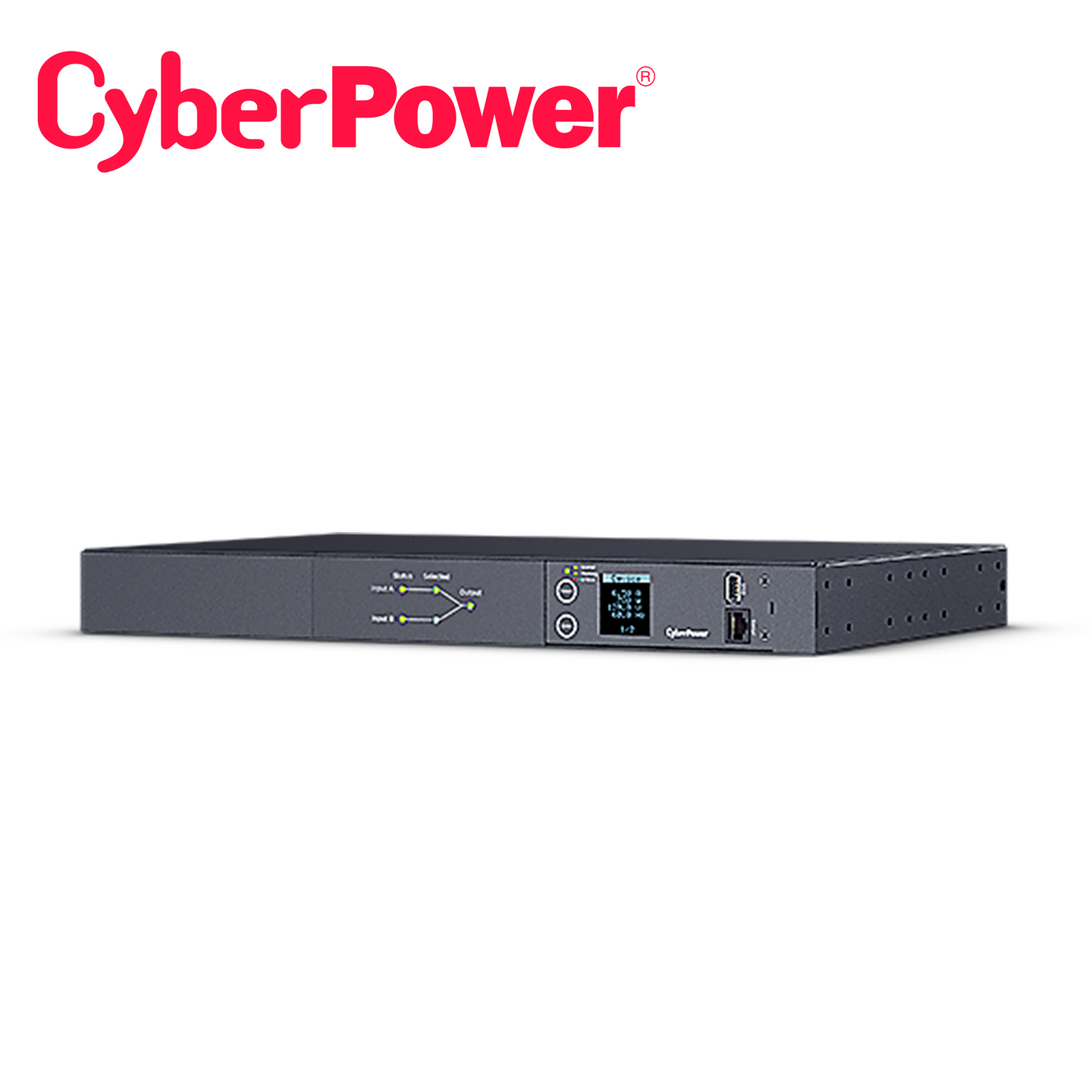 PDU CYBERPOWER PDU24002 MEDIBLE PARA DISTRIBUCION DE ENERGIA 10 CONTACTOS NEMA 5-15R 1UR 16 AMP 120 VCA PUERTO DE CONECT