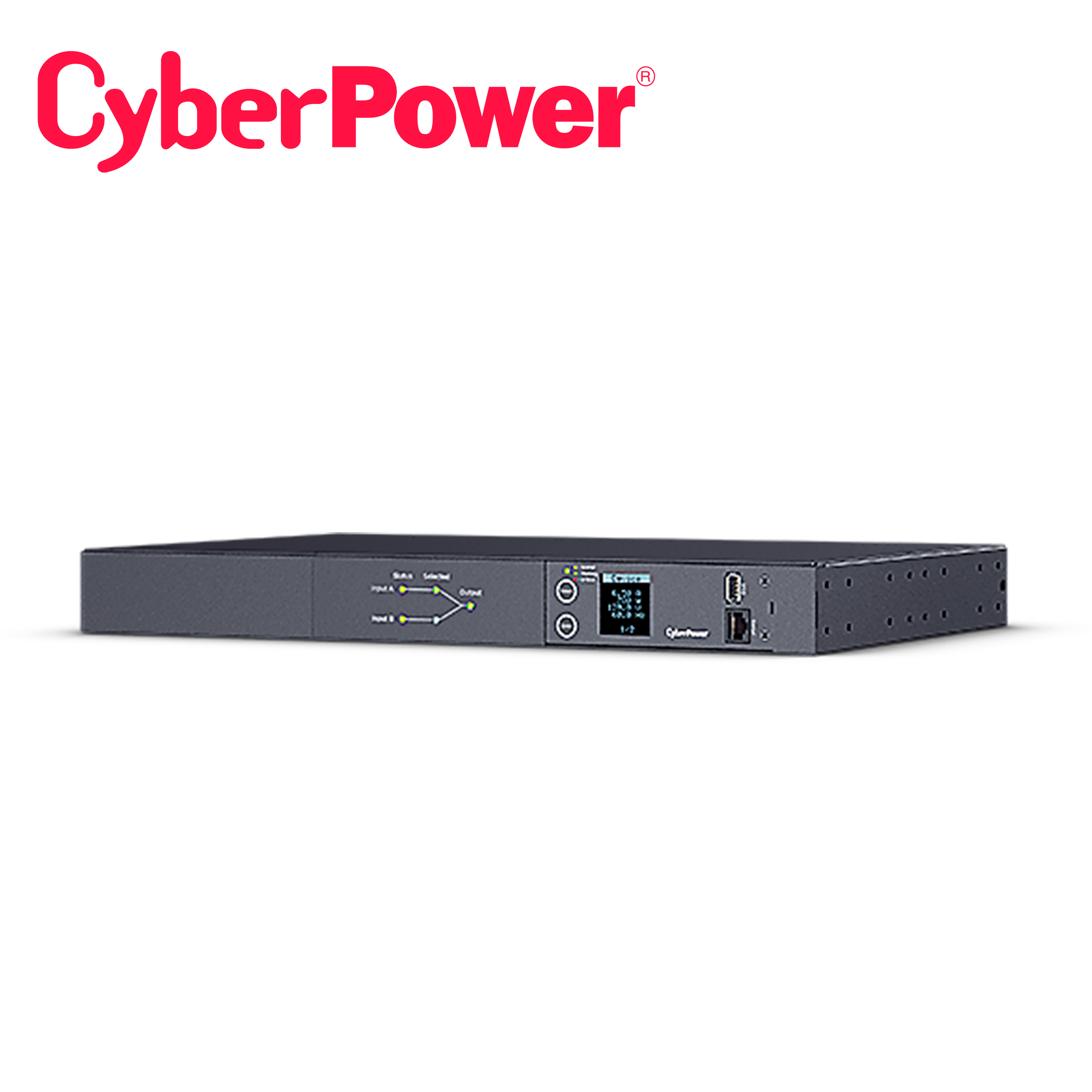 PDU CYBERPOWER PDU24002 MEDIBLE PARA DISTRIBUCION DE ENERGIA 10 CONTACTOS NEMA 5-15R 1UR 16 AMP 120 VCA PUERTO DE CONECT