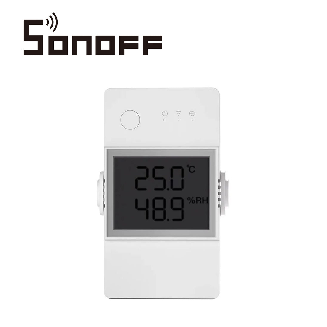 INTERRUPTOR INTELIGENTE CON MONITOREO DE TEMPERATURA Y HUMEDAD SONOFF THR320D CON DISPLAY CONEXION WIFI 2.4GHZ SOPORTA H