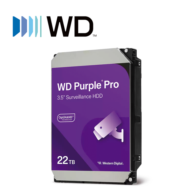 DISCO DURO DD 22TB SATA WD PURPLE PRO WD221PURP TRABAJO 24/7 SATA III CACHE 512MB 7200RPM OPTIMIZADO PARA VIDEOVIGILANCI