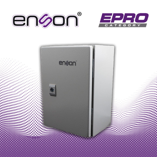 GABINETE DE ACERO ENSON ENS-NEM315 MONTAJE EN PARED / MEDIDAS 300MM ALTO × 200MM ANCHO × 150MM PROFUNDIDAD / CUERPO Y PU