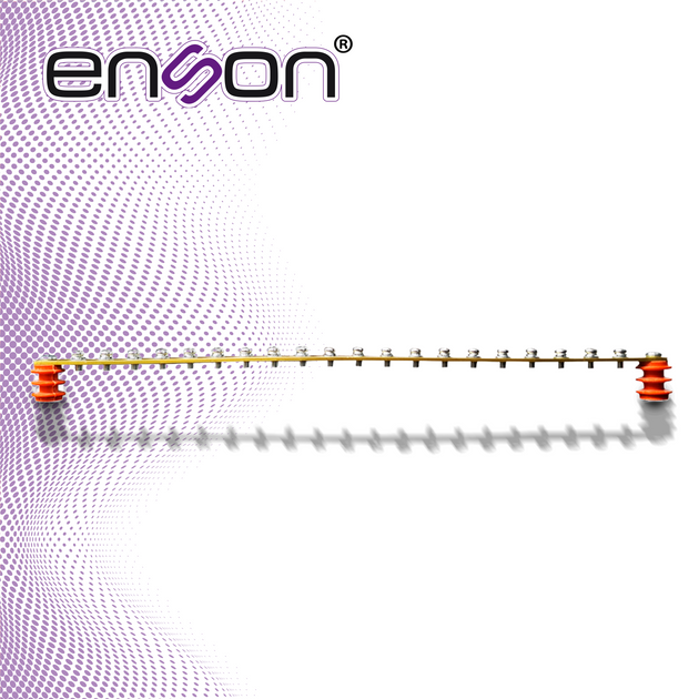 BARRA DE TIERRA FISICA ENSON ENS-GRND1 CON AISLADORES PLASTICOS PARA RACKS Y GABINETES, IDEAL PARA LA PROTECCION CONTRA 