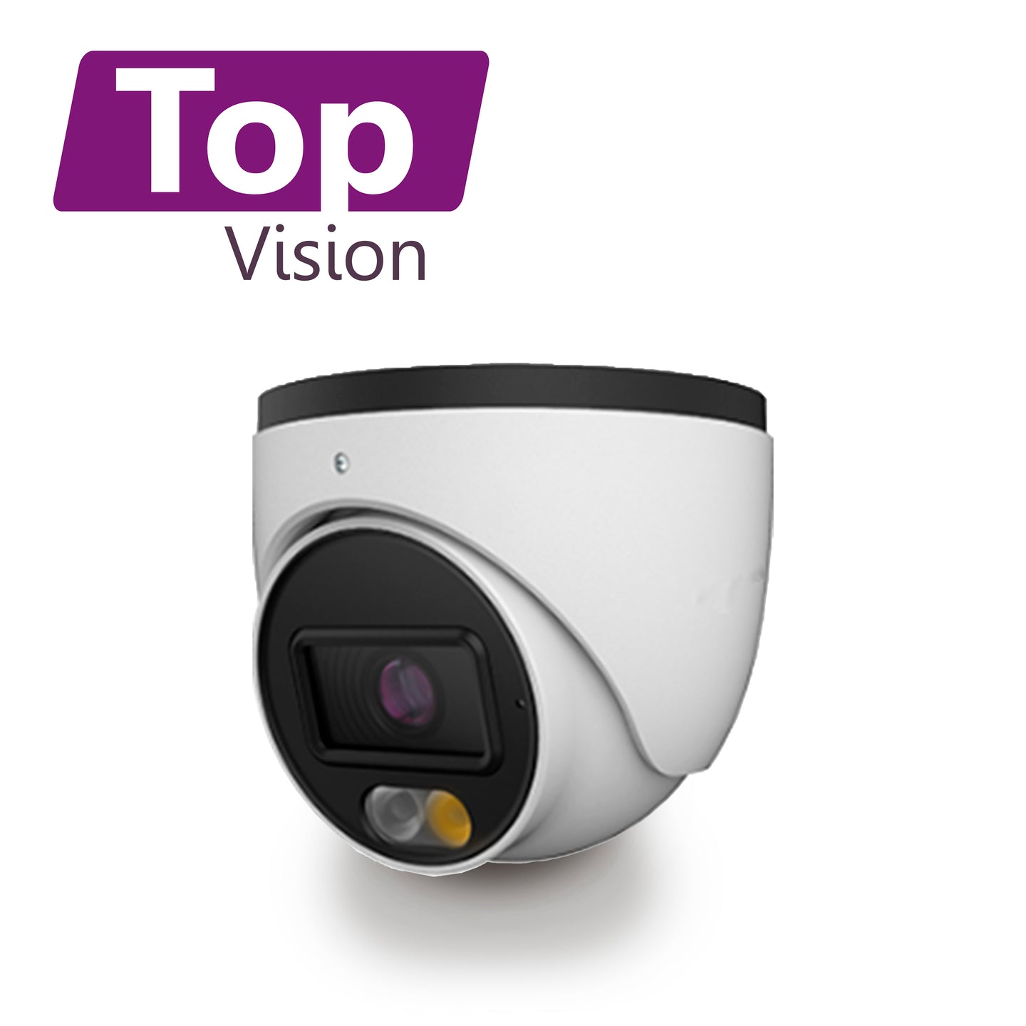 CAMARA HD TURRET TOPVISION TDDL200A / 2MP / AHD/TVI/CVI/SD / 2.8MM /30M IR - 20M LUZ CALIDA LUZ DUAL / MICROFONO INTEGRA