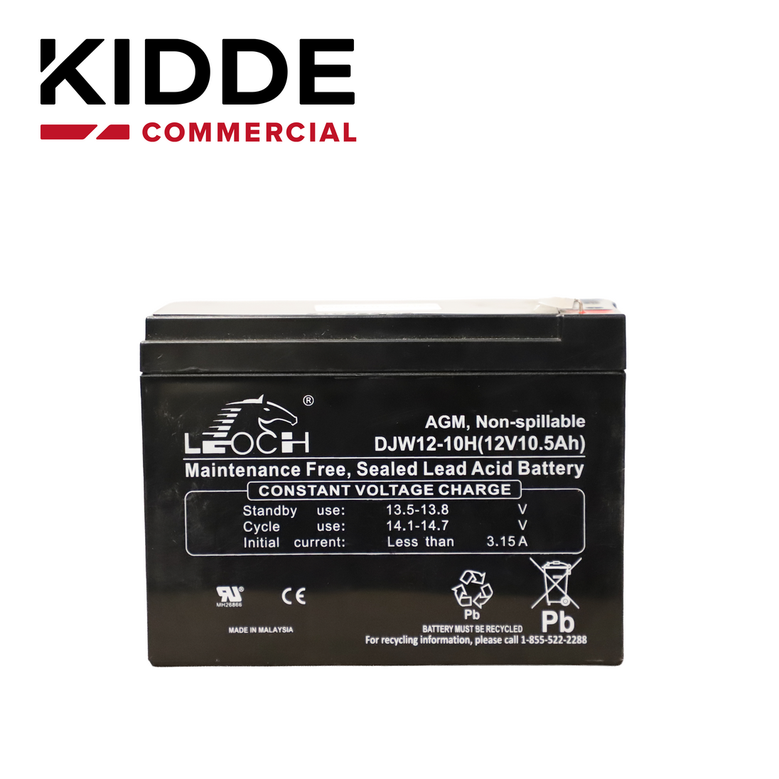 BATERIA DE RESPALDO 12V10A DE ALTA DENSIDAD ENERGETICA Y BAJO MANTENIMIENTO 12V 11AH VIGILANT IDEAL PARA LOS PANELES VS1