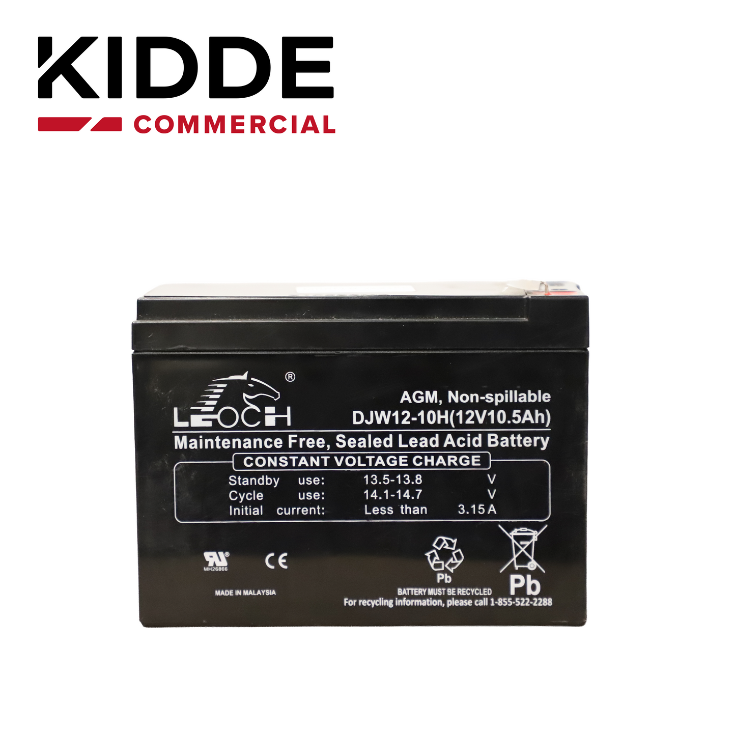 BATERIA DE RESPALDO 12V10A DE ALTA DENSIDAD ENERGETICA Y BAJO MANTENIMIENTO 12V 11AH VIGILANT IDEAL PARA LOS PANELES VS1