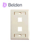 PLACA DE PARED (FACEPLATE) BELDEN AX103923 2 PUERTO COMPATIBLE CON JACKS ESTI...