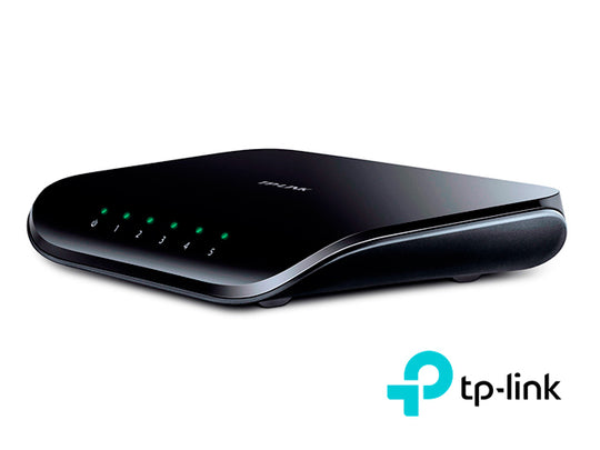 SWITCH NO ADMINISTRABLE TP-LINK TL-SG1005D/ 5 PUERTOS RJ45 10/100/1000 MBPS TECNOLOGIA DE AHORRO DE ENERGIA/ CARCASA DE 
