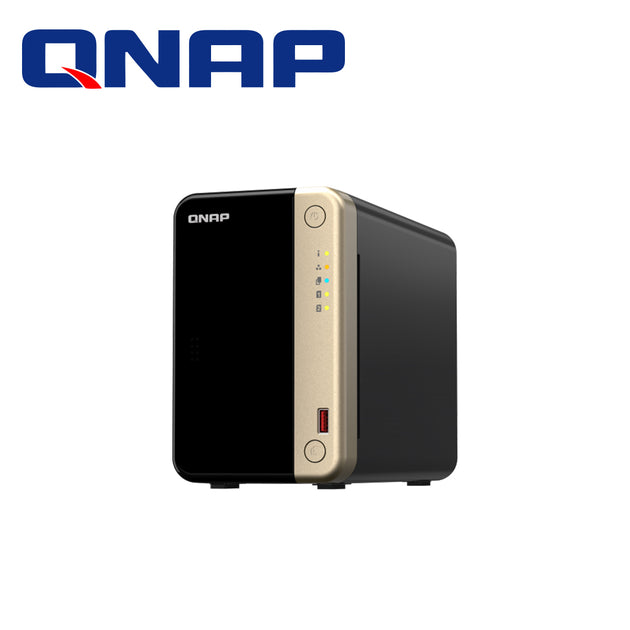 NAS QNAP TS-264-8G-US TIPO TORRE / 2 BAHIAS / 8GB DE RAM / PROCESADOR INTEL CELERON N5105 / 2 PUERTOS LAN 2,5 GBE / 2 RA