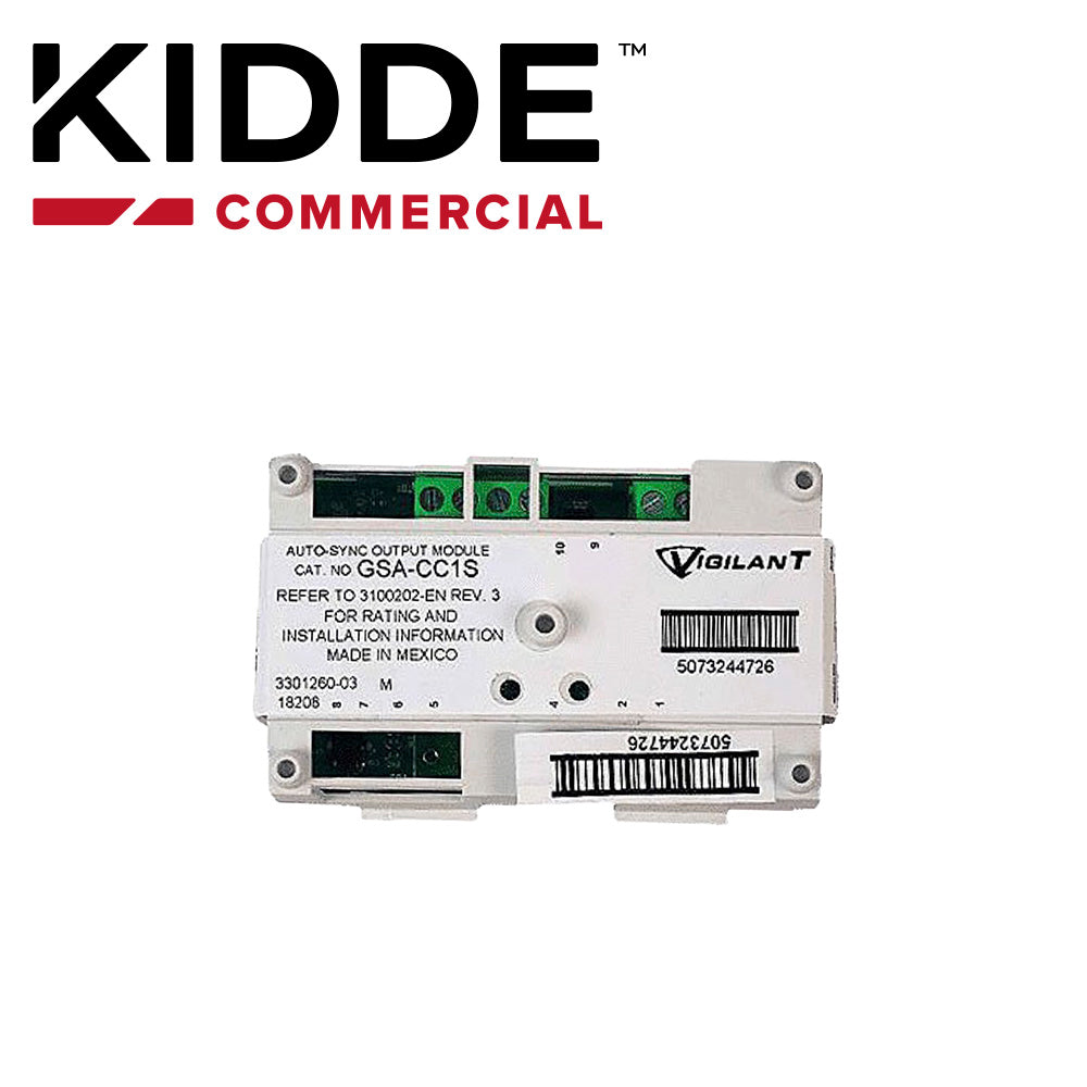 MODULO CONTROL PARA NACS GSA-CC1S KIDDE / INCLUYE GENERADOR DE TONO DE LLAMADA / PARA CONMUTAR UNA SOLA SEÑAL O CIRCUITO