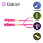 JUMPER DE FIBRA OPTICA MULTIMODO BELDEN FP4LDLD003M / INTERIOR / ERIKA VIOLET...