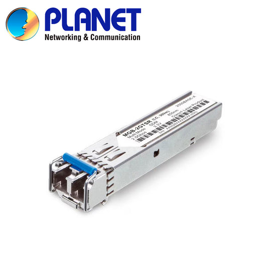 TRANSCEPTOR PARA FIBRA OPTICA MONOMODO PLANET MGB-2GTLR2 / VELOCIDAD DE TRANSMISION 2.5GBPS / DISTANCIA DE TRANSMISION 2