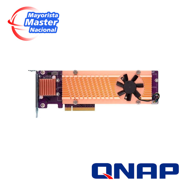 QNAP QM2-4P-384 (FORMERLY QM2-4P-384A) / QUAD M.2 PCIE SSD EXPANSION CARD / SUPPORTS UP TO FOUR M.2 2280 FORMFACTOR M.2 