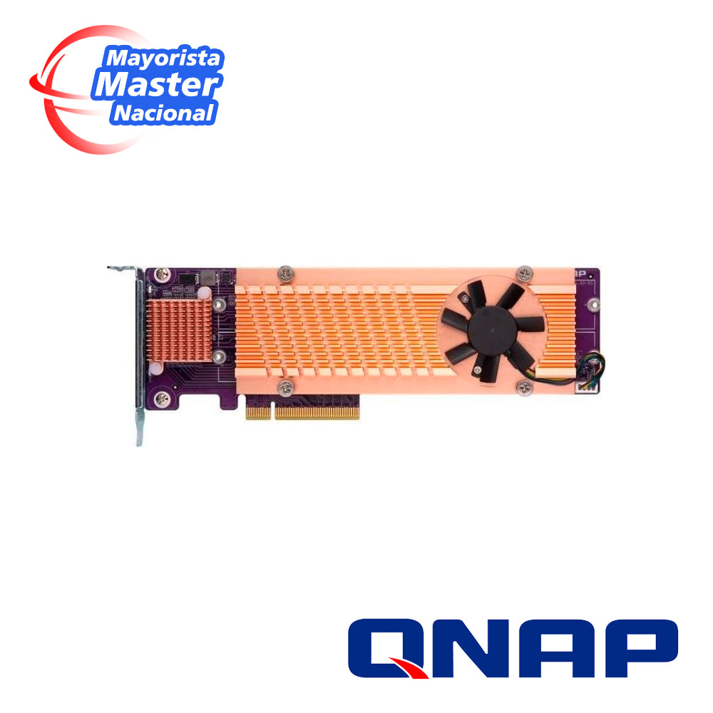 QNAP QM2-4P-384 (FORMERLY QM2-4P-384A) / QUAD M.2 PCIE SSD EXPANSION CARD / SUPPORTS UP TO FOUR M.2 2280 FORMFACTOR M.2 