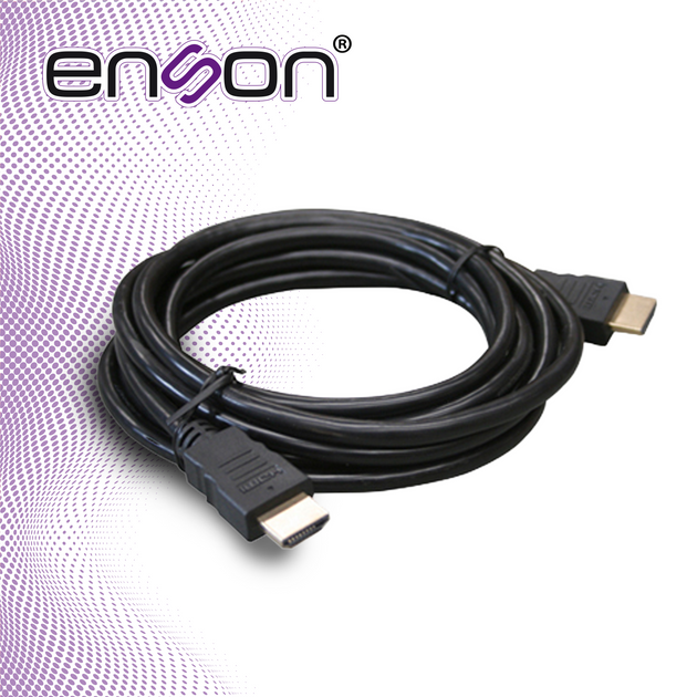 CABLE DE VIDEO HDMI ENSON ENS-HDMICB3M 3MT MACHO-MACHO VERSION 1.2 RECOMENDADO PARA SISTEMAS DE VIDEO VIGILANCIA