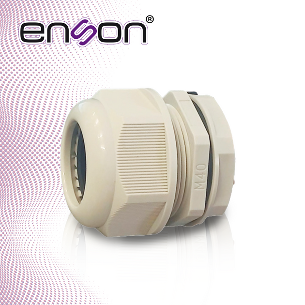 GLANDULA PLASTICA ENSON ENS-CG40 PARA CAJAS PLASTICAS / DIAMETRO DE CONEXION 40 MM / BRINDA SUJECION SEGURA Y SELLADO CO