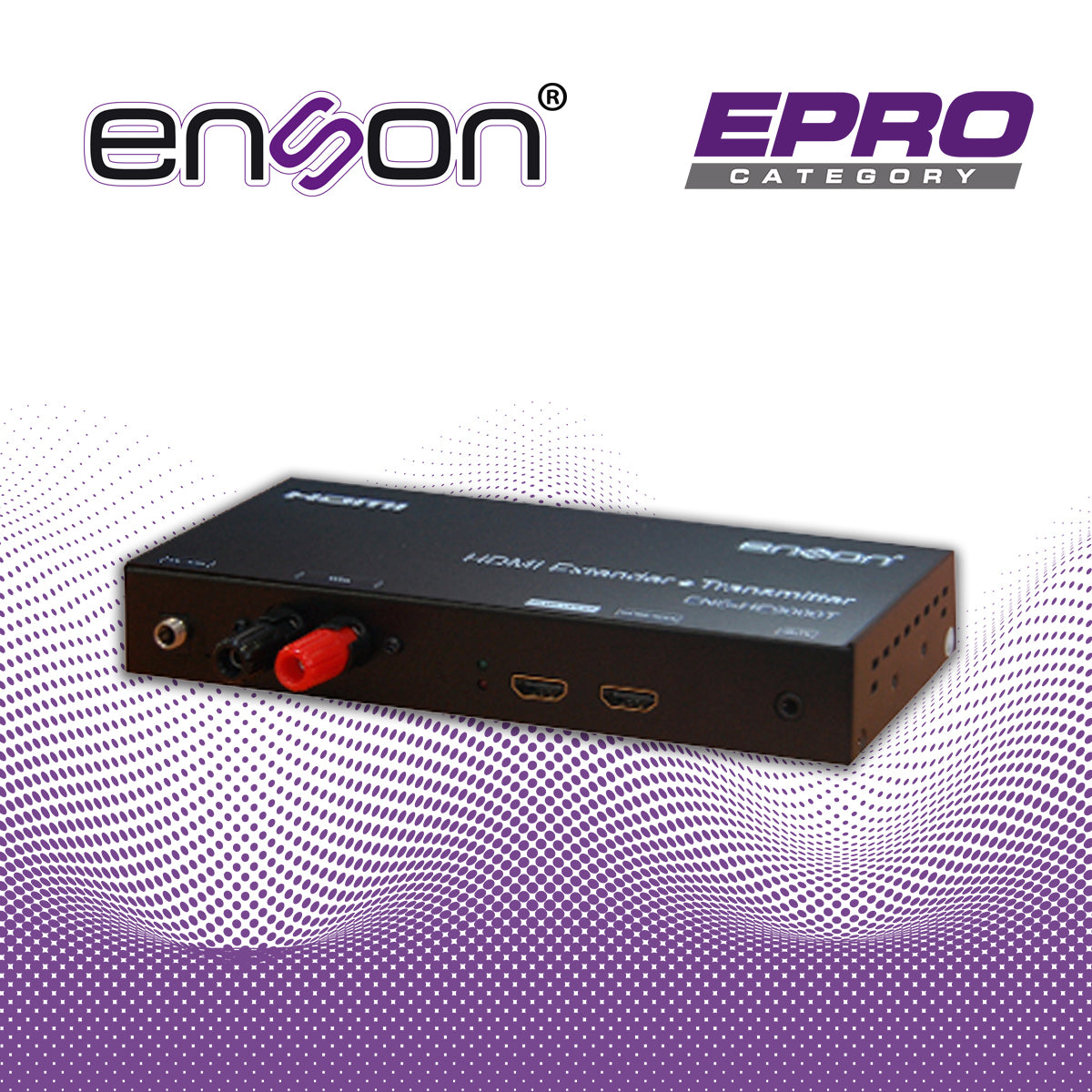 EXTENSOR HDMI 500MTS ENSONDC HE9000T TRANSMISOR X C-HE9000T TRANSMISOR X CABLE PART TRANSMISOR FUENTES HDMI POHDMIR Y SI