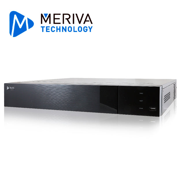 NVR 8 CH IP 4K MERIVA TECHNOLOGY MAIN-0808A / 8 PUERTOS POE / ONVIF / RECONOCIMIENTO FACIAL / LPR / MIA 2.0 INTELIGENCIA