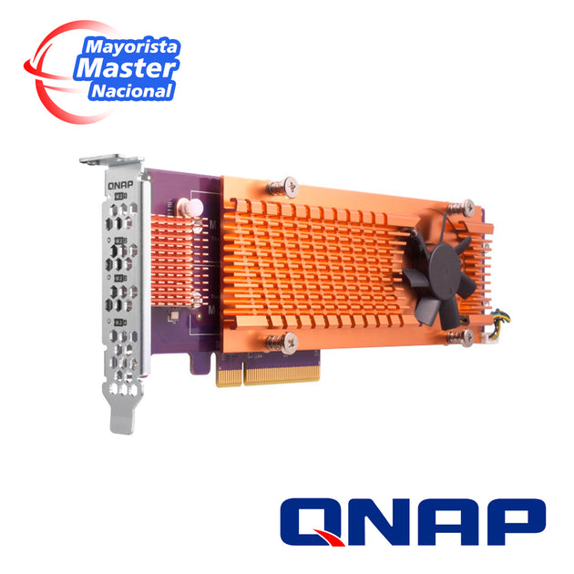 QNAP QM2-2P-244A DUAL M.2 22110/2280 PCIE SSD EXPANSION CARD (PCIE GEN2 X4), LOW-PROFILE BRACKET PRE-LOADED, LOW-PROFILE