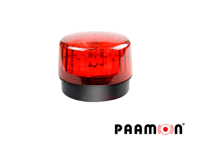 ESTROBO COLOR ROJO PAAMON PAM-LED2 ULTRA POTENTE CON LEDS INDIVIDUALES/ ALAMBRICO/ MATERIAL ABS DE ALTO IMPACTO/ DESTELL