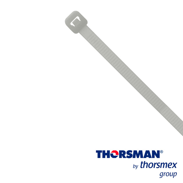 CINCHO NYLON TH-190 THORSMAN 4200-03000 COLOR NATURAL, A 4.8MM - L 190MM, BOLSA/100PZS, DIAMETRO MAXIMO CAPACIDAD DE ATA